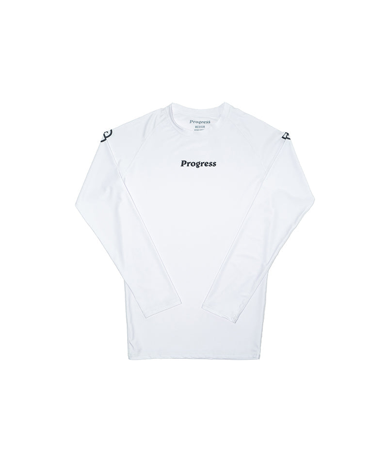 Progress Academy Rashguard Μακρύ μανίκι - Λευκό